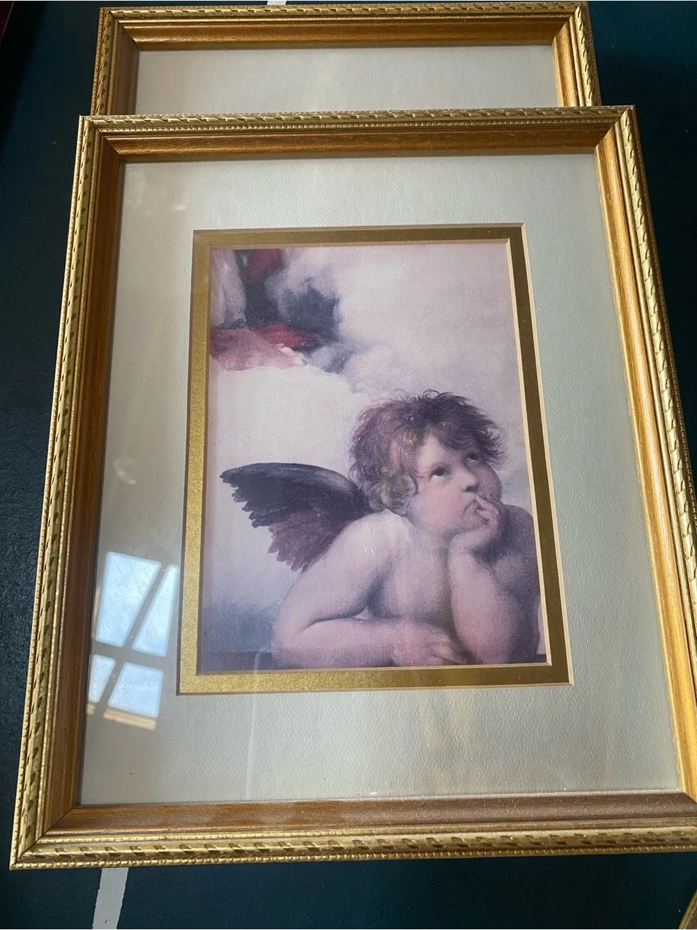 Set of 3 Framed Cherub Angel Prints